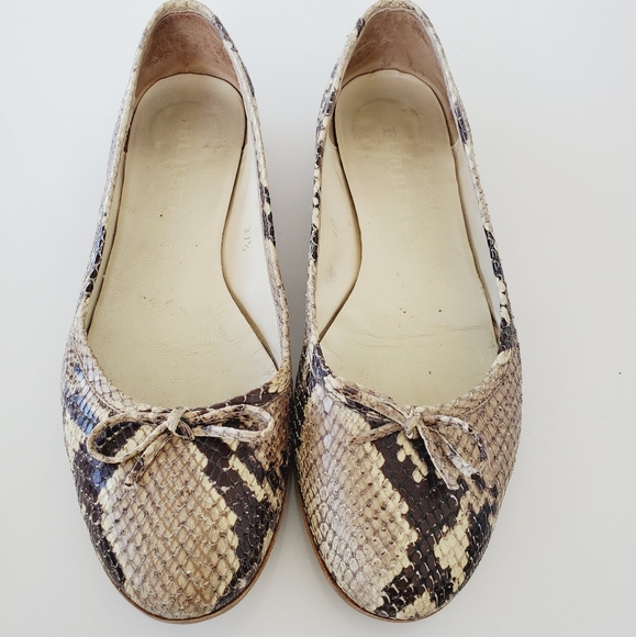 BURBERRY Real Python ballet Flats Size 37.5 - Picture 4 of 16
